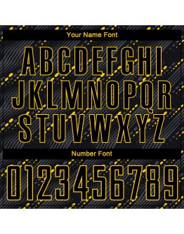 Best Pro Custom Black Black-Gold Sublimation Soccer Uniform Jersey